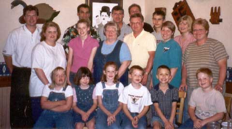 Back: Lenny, John, Mark, Mike, Darryn, Dawn; Middle: Danielle, Lindsey, Donna, Dale, Dena, Darla; Front: Alicia, Leah, Ashley, Tyler, Chase, Shawn